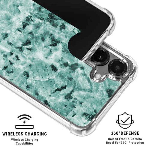 Graphite Turquoise Galaxy S26 Clear Case