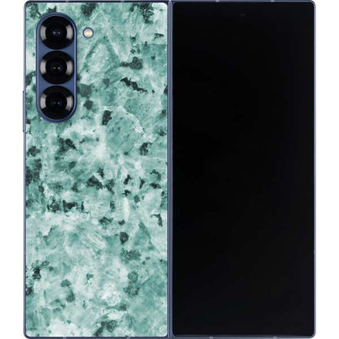 Graphite Turquoise Galaxy Z Fold6 Skin