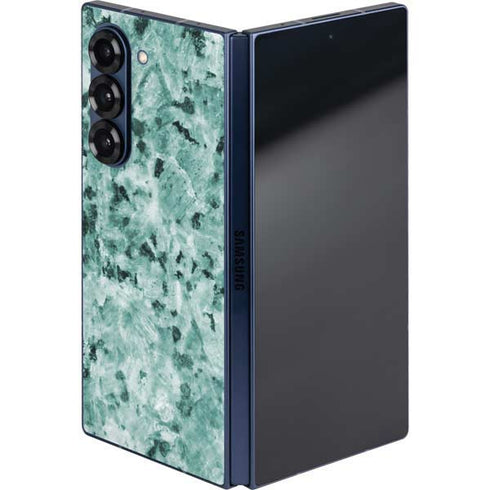 Graphite Turquoise Galaxy Z Fold6 Skin