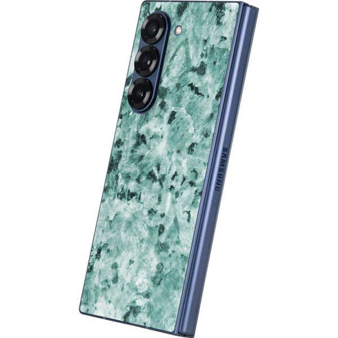 Graphite Turquoise Galaxy Z Fold6 Skin