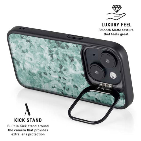 Graphite Turquoise iPhone 14 Plus Kickstand Case