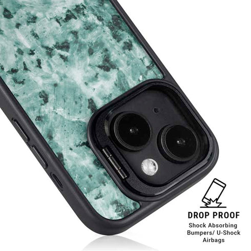 Graphite Turquoise iPhone 14 Plus Kickstand Case