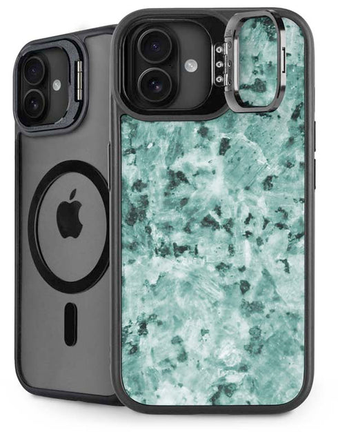 Graphite Turquoise iPhone 16 Kickstand Case