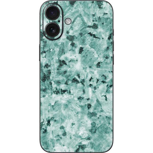 Graphite Turquoise iPhone 16 Plus Skin