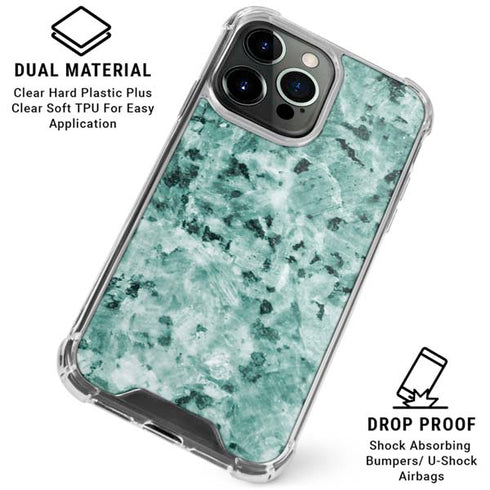 Graphite Turquoise iPhone 16 Pro Clear Case
