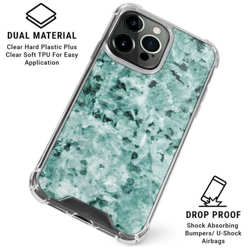 Graphite Turquoise iPhone 16 Pro Max Clear Case