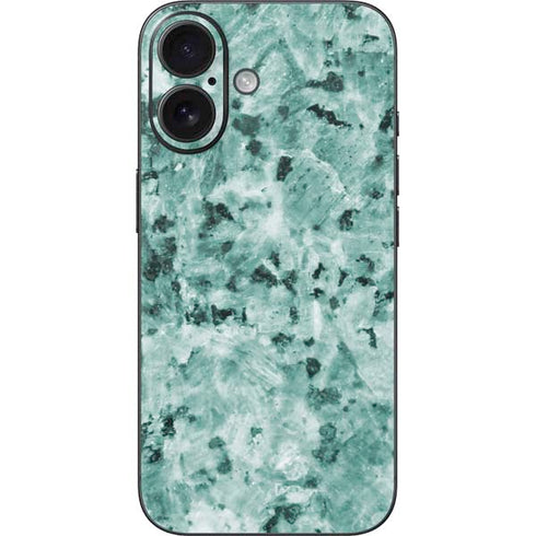 Graphite Turquoise iPhone 16 Skin