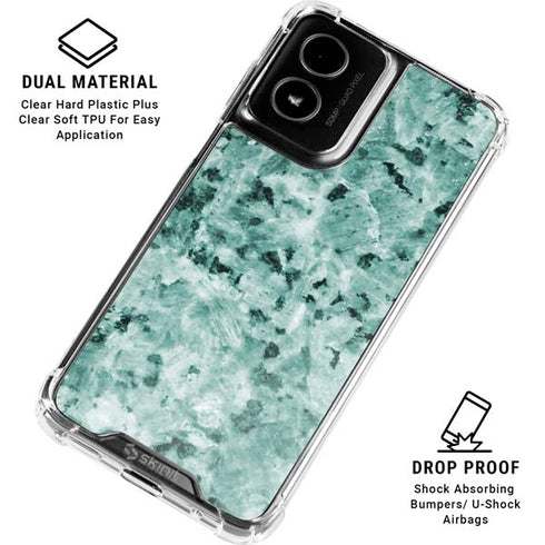Graphite Turquoise Moto G Power 5G (2024) Clear Case