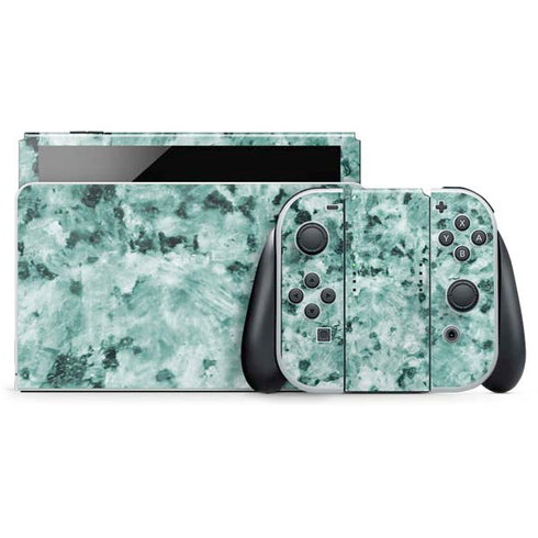 Graphite Turquoise Nintendo Skins