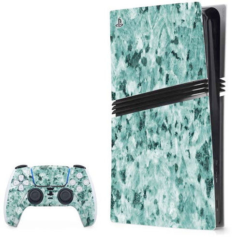 Graphite Turquoise PS5 Pro Bundle Skin