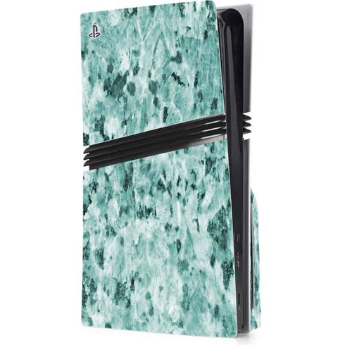Graphite Turquoise PS5 Pro Disk Console Skin
