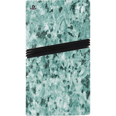 Graphite Turquoise PS5 Pro Disk Console Skin