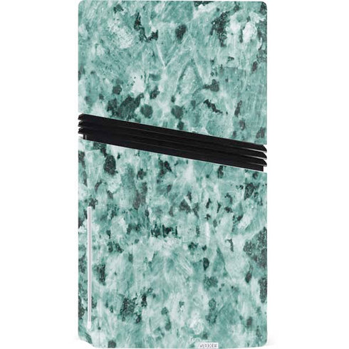 Graphite Turquoise PS5 Pro Disk Console Skin
