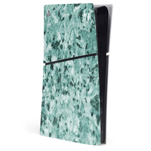 Graphite Turquoise PS5 Slim Digital Edition Console Skin