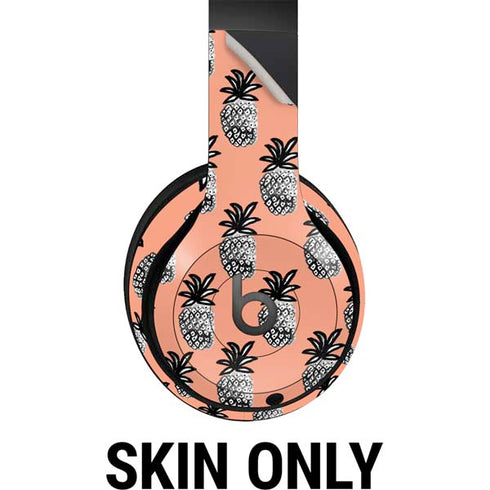 Bouffants and Broken Hearts Gray Scale Pineapple Beats Studio Pro Wireless Headphones Skin