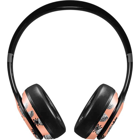 Bouffants and Broken Hearts Gray Scale Pineapple Beats Studio Pro Wireless Headphones Skin