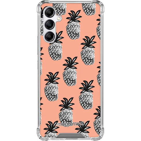Bouffants and Broken Hearts Gray Scale Pineapple Gabb Phone 4 Clear Case