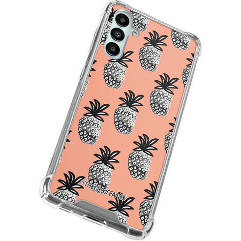 Bouffants and Broken Hearts Gray Scale Pineapple Gabb Phone 4 Clear Case