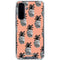 Bouffants and Broken Hearts Gray Scale Pineapple Galaxy A36 5G Clear Case