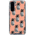 Bouffants and Broken Hearts Gray Scale Pineapple Galaxy A36 5G Clear Case