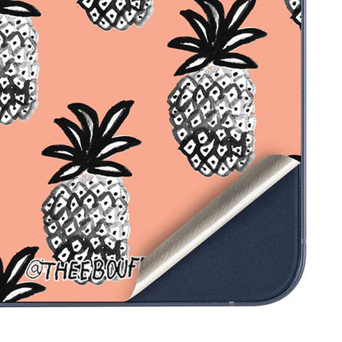 Bouffants and Broken Hearts Gray Scale Pineapple Galaxy A36 5G Skin