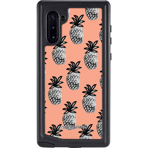 Bouffants and Broken Hearts Gray Scale Pineapple Galaxy Cases