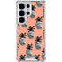 Bouffants and Broken Hearts Gray Scale Pineapple Galaxy S25 Ultra Clear Case