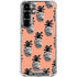 Bouffants and Broken Hearts Gray Scale Pineapple Galaxy S26 Clear Case
