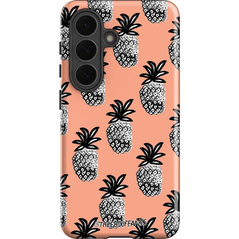Bouffants and Broken Hearts Gray Scale Pineapple Galaxy S26 Impact Case