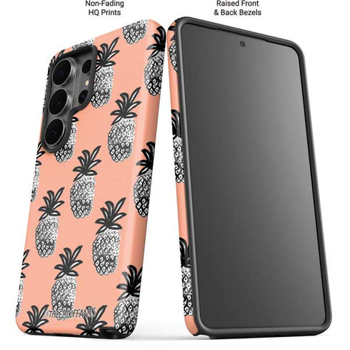 Bouffants and Broken Hearts Gray Scale Pineapple Galaxy S26 Ultra Impact Case