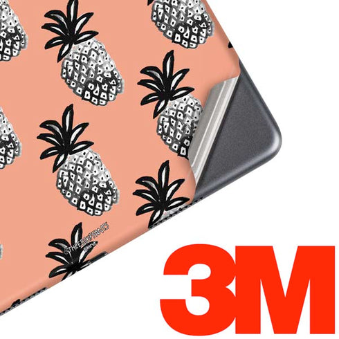 Bouffants and Broken Hearts Gray Scale Pineapple iPad Skins