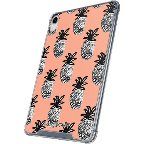 Bouffants and Broken Hearts Gray Scale Pineapple iPad 11th Gen (2025) Clear Case