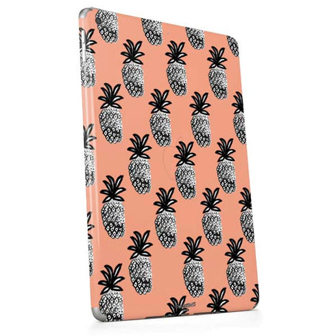 Bouffants and Broken Hearts Gray Scale Pineapple Apple iPad Skin