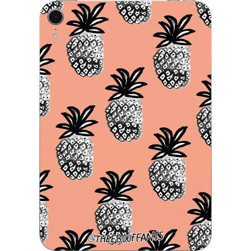 Bouffants and Broken Hearts Gray Scale Pineapple Apple iPad Mini Skin