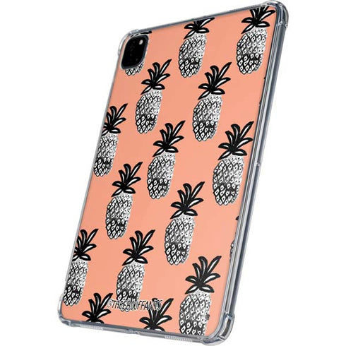 Bouffants and Broken Hearts Gray Scale Pineapple iPad Pro 11in (2024) Clear Case