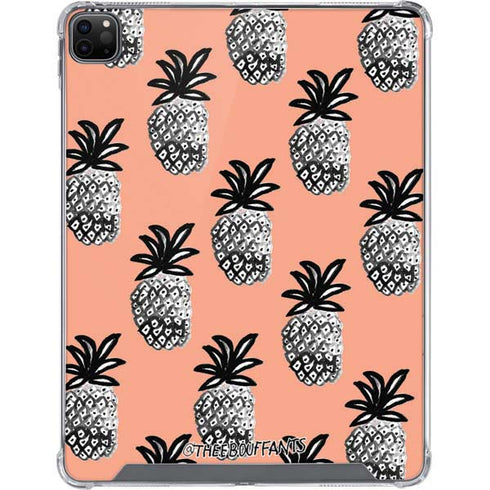 Bouffants and Broken Hearts Gray Scale Pineapple iPad Cases