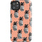 Bouffants and Broken Hearts Gray Scale Pineapple iPhone Cases