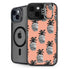 Bouffants and Broken Hearts Gray Scale Pineapple iPhone 15 Plus Kickstand Case