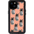 Bouffants and Broken Hearts Gray Scale Pineapple iPhone 15 Plus Waterproof Case
