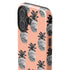 Bouffants and Broken Hearts Gray Scale Pineapple iPhone 16 Impact Case