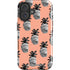 Bouffants and Broken Hearts Gray Scale Pineapple iPhone 16 Plus Impact Case