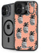 Bouffants and Broken Hearts Gray Scale Pineapple iPhone 16 Plus Kickstand Case