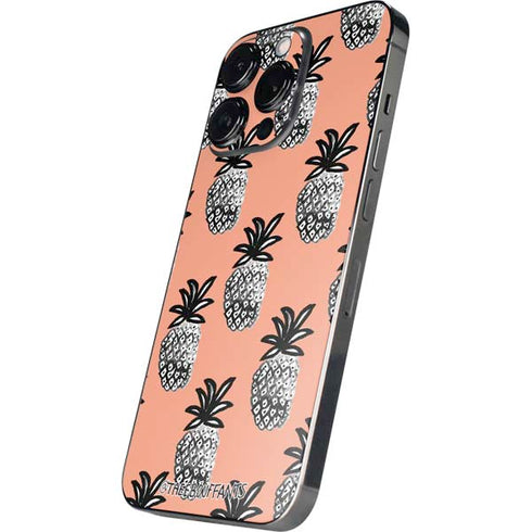 Bouffants and Broken Hearts Gray Scale Pineapple iPhone 16 Pro Max Skin