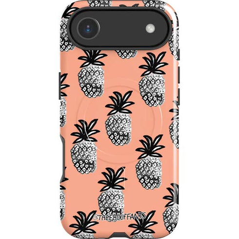Bouffants and Broken Hearts Gray Scale Pineapple iPhone 17 Air Magsafe Impact Case