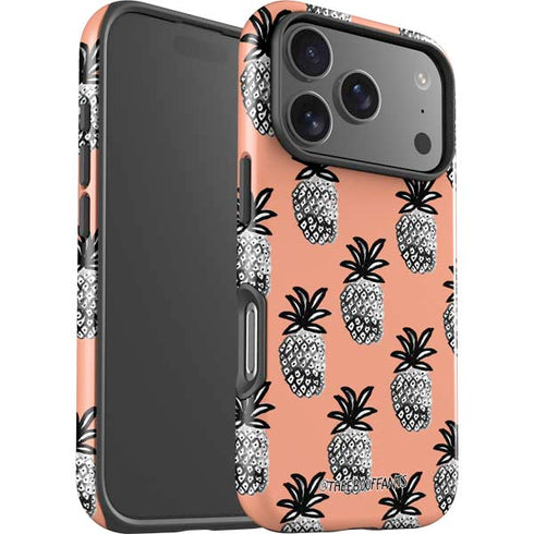 Bouffants and Broken Hearts Gray Scale Pineapple iPhone 17 Pro Impact Case