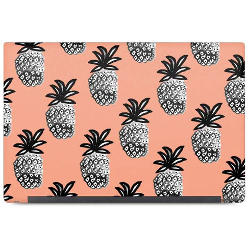 Bouffants and Broken Hearts Gray Scale Pineapple Dell Latitude Skin