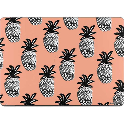 Bouffants and Broken Hearts Gray Scale Pineapple Apple MacBook Pro 14-inch Skin