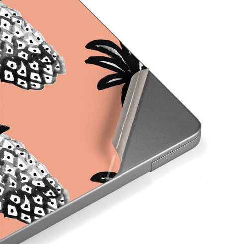 Bouffants and Broken Hearts Gray Scale Pineapple Apple MacBook Pro 14-inch Skin