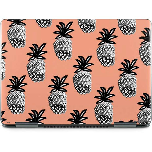 Bouffants and Broken Hearts Gray Scale Pineapple Notebook 9 Pro 13in (2017) Skin