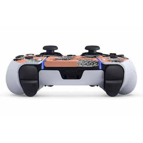 Bouffants and Broken Hearts Gray Scale Pineapple PS5 DualSense Edge Pro Controller Skin